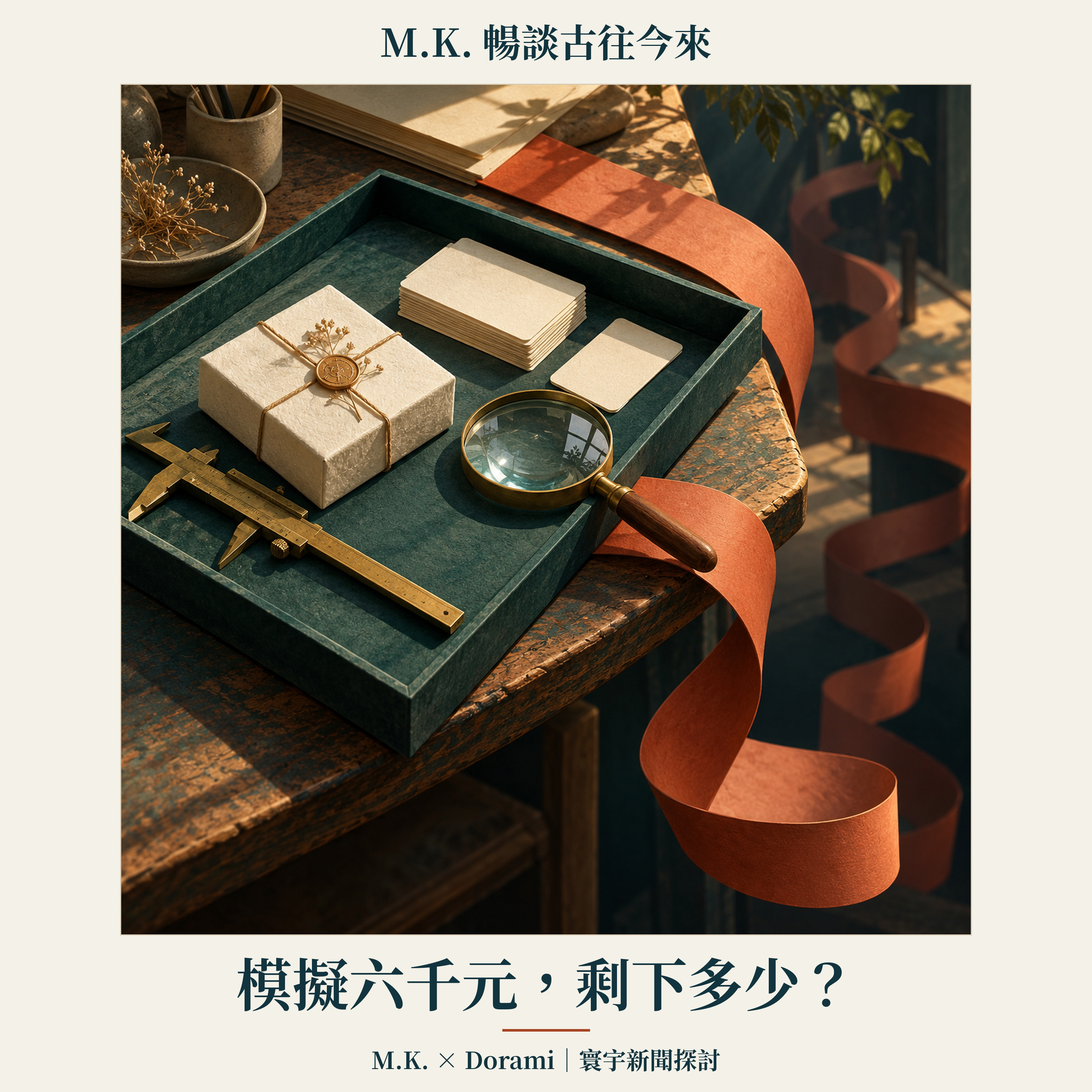 模擬六千元,剩下多少?|M.K. 暢談古往今來